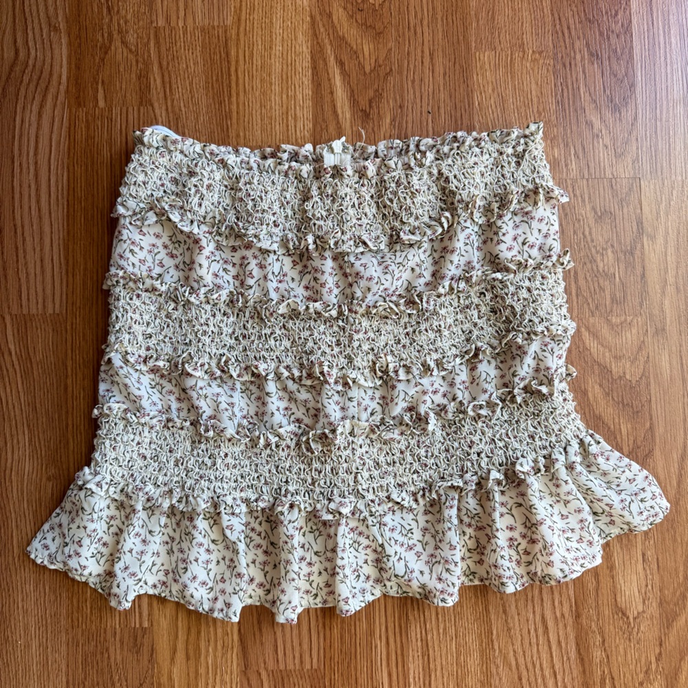 Katwalk Floral Ruffled Skirt or Strapless Top